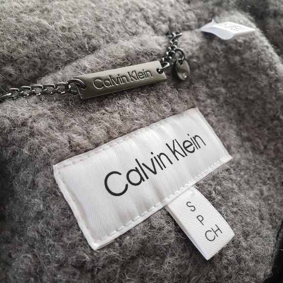 Calvin Klein Boucle Fleece Coat Size Small NEW! - Picture 12 of 15
